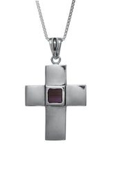 Nano Sim NT Silver Pendant - Cross - The Peace Of God®