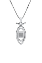 Nano Sim NT Silver and 9K Gold Pendant - Ichthys - The Peace Of God®
