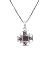 Nano Sim NT Silver Pendant - Jerusalem Cross - The Peace Of God®