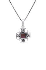 Nano Sim NT Silver Pendant - Jerusalem Cross - The Peace Of God®