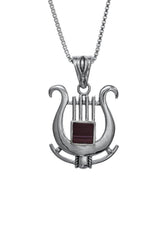 Nano Sim OB Silver Pendant - David's Harp - The Peace Of God®