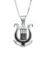 Nano Bible Sim Silver Pendant - David's Harp - The Peace Of God®
