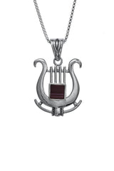 Nano Sim OB Silver Pendant - David's Harp - The Peace Of God®