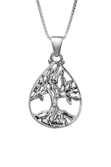 Nano Sim OB Silver Pendant Tree of Life with Drop Frame - The Peace Of God®
