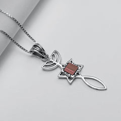Nano Sim NT Silver Pendant - Messianic Symbol - The Peace Of God®