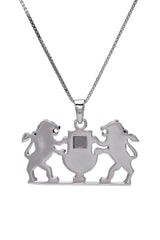 Nano Sim OB Silver Pendant - Lion of Judah with Lamp - The Peace Of God®