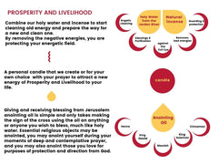 The Prosperity Kit - Personalized Candle, Henna Anointing Oil, Holy Water and Myrrh Incense FREE SHIPPING - The Peace Of God®