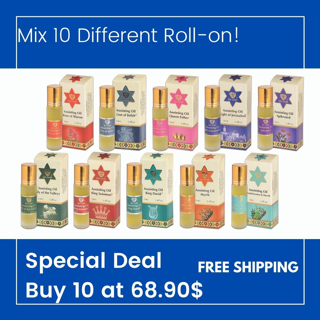 Special Deal Buy 10 at 68.90$ Free Shipping - Roll-on Anointing Oil - 10 ml 0.34 fl.oz. - The Peace Of God®