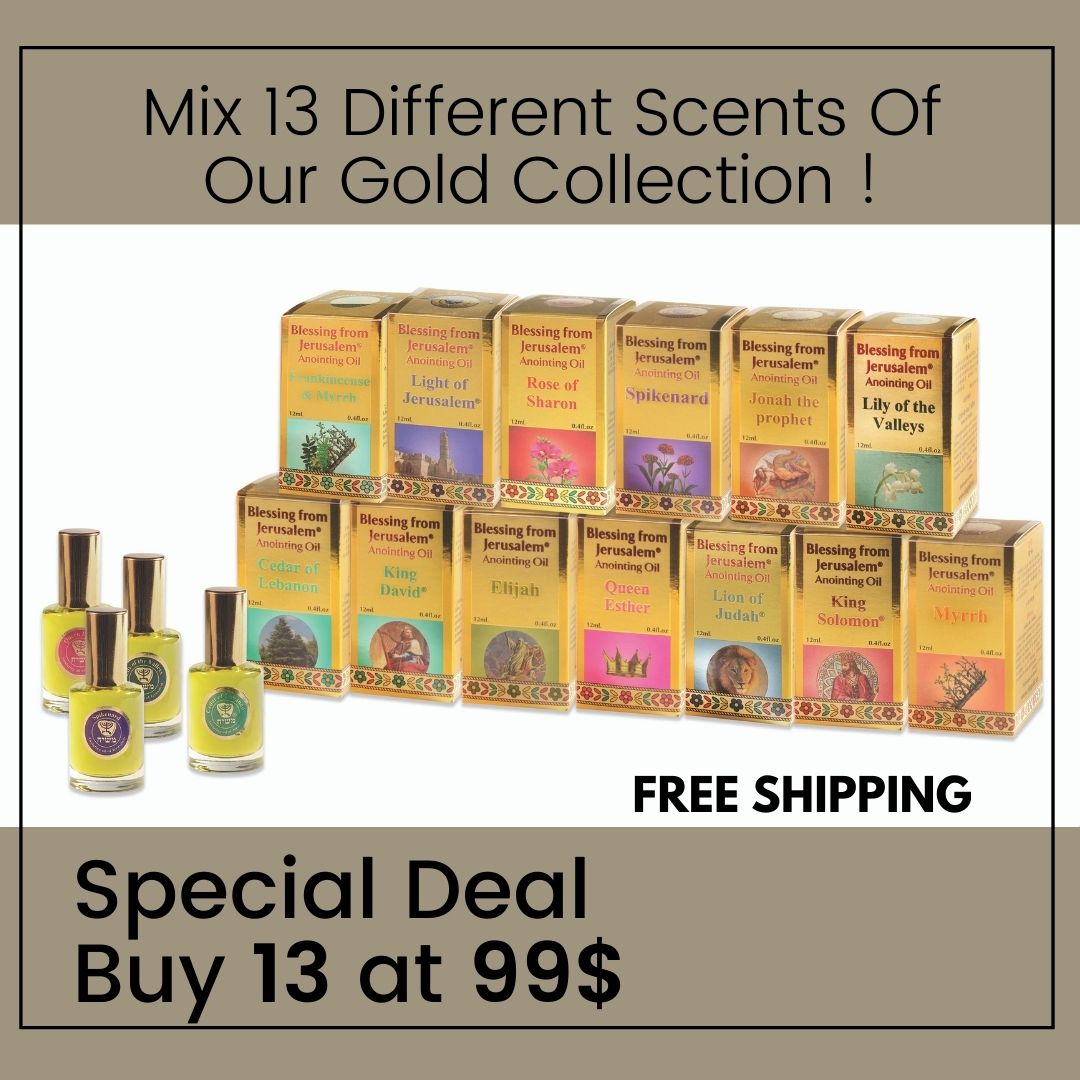 Special Deal Buy 13 at 99$ - Free shipping Anointing Oils 12 ml , 0.4 fl.oz Gold Collection - The Peace Of God®
