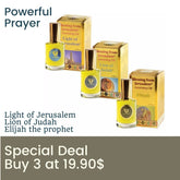 Special Deal Buy 3 at 19.90$ - Gold Collection Anointing Oils 12 ml, 0.4 fl.oz. Light of Jerusalem Lion of Judah & Elijah - The Peace Of God®