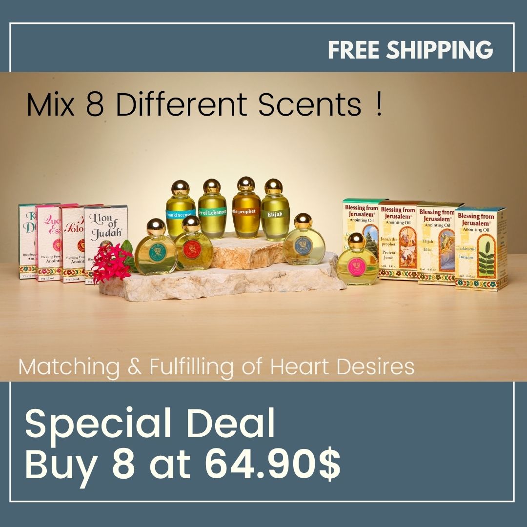 Special Deal Buy 8 at 64.90$- Free shipping Anointing Oils 12 ml / 0.4 fl.oz.+ 7.5 ml / 0.25 fl.oz. - The Peace Of God®