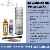 The Guarding and Protection Kit - Personalized Candle, Hyssop Anointing Oil, Holy Water and Myrrh Incense FREE SHIPPING - The Peace Of God®