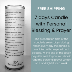 The Guarding and Protection Kit - Personalized Candle, Hyssop Anointing Oil, Holy Water and Myrrh Incense FREE SHIPPING - The Peace Of God®