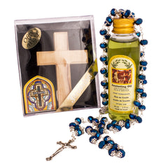 The Peace of God Set - Special Deal at $22 - Rosary + Olive Wood Cross + Anointing Oil - The Peace Of God®