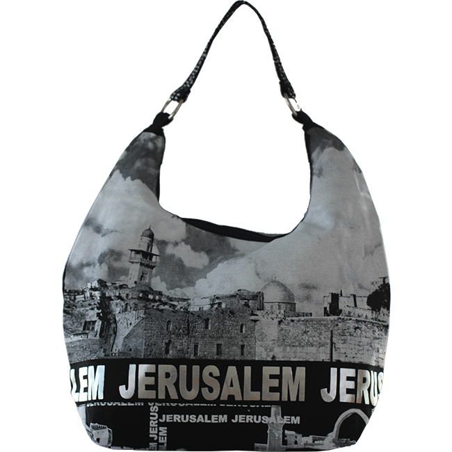 Kotel Hobo Bag with Jerusalem Silver Foil - The Peace Of God®