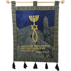 Grafted In Messianic Banner-Blue - The Peace Of God®