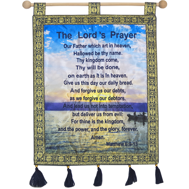 The Lord's Prayer Banner-Blue - The Peace Of God®