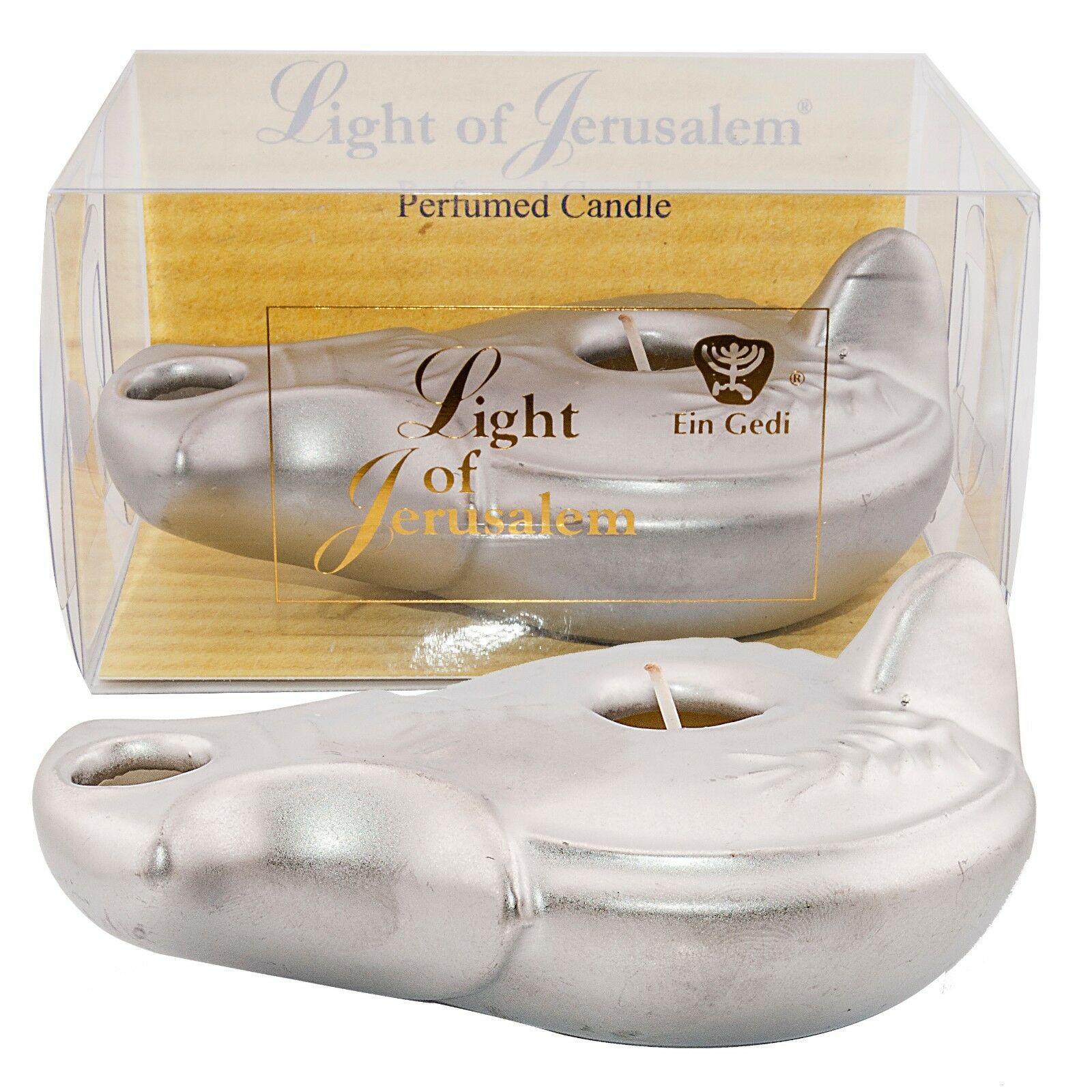 Perfume Decorative clay Candle - silver - The Peace Of God®