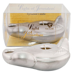 Perfume Decorative clay Candle - silver - The Peace Of God®