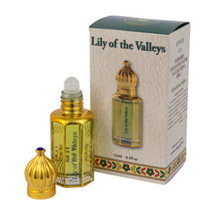 Lily of the Valleys Anointing Oil by Ein Gedi Aromatic Prayer Consecrated Bible from Holy Land Jerusalem Roll-on Applicator Octagonal Glass crystal bottle for Prayers - The Peace Of God®