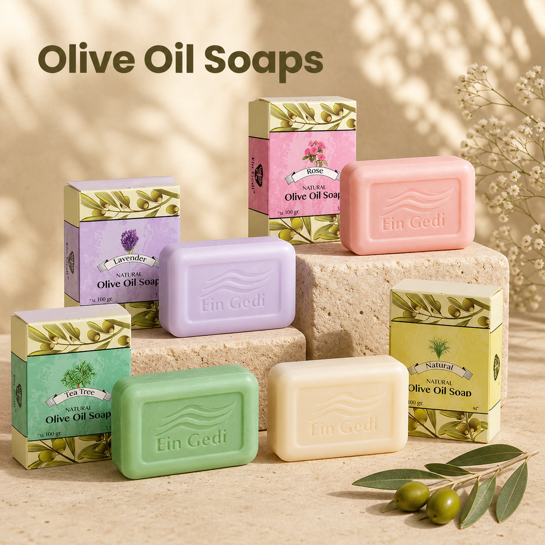 Natural olive oil soap collection