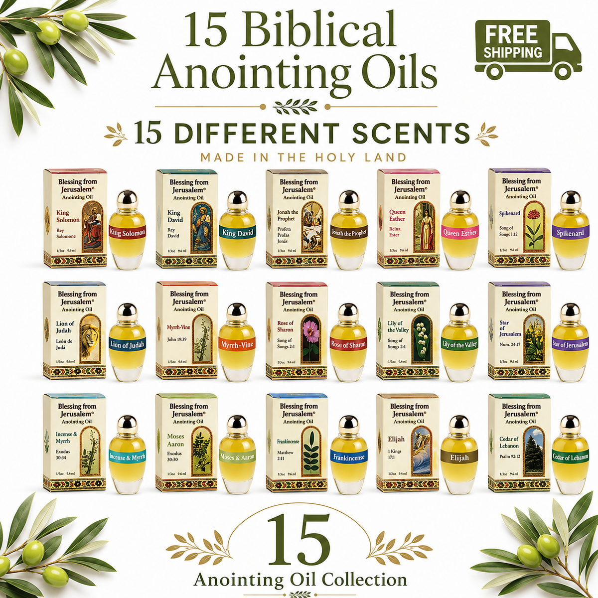 Special Deal Buy 15 at 159.90$ - Anointing Oils 12 ml Free shipping