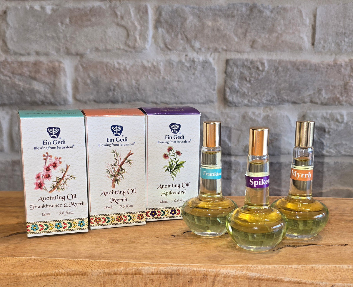 Special Deal Buy 3 at 28.9$ - Anointing Oils 18 ml 0.6 fl.oz. Spikenard Myrrh & Frankincese - The Peace Of God®