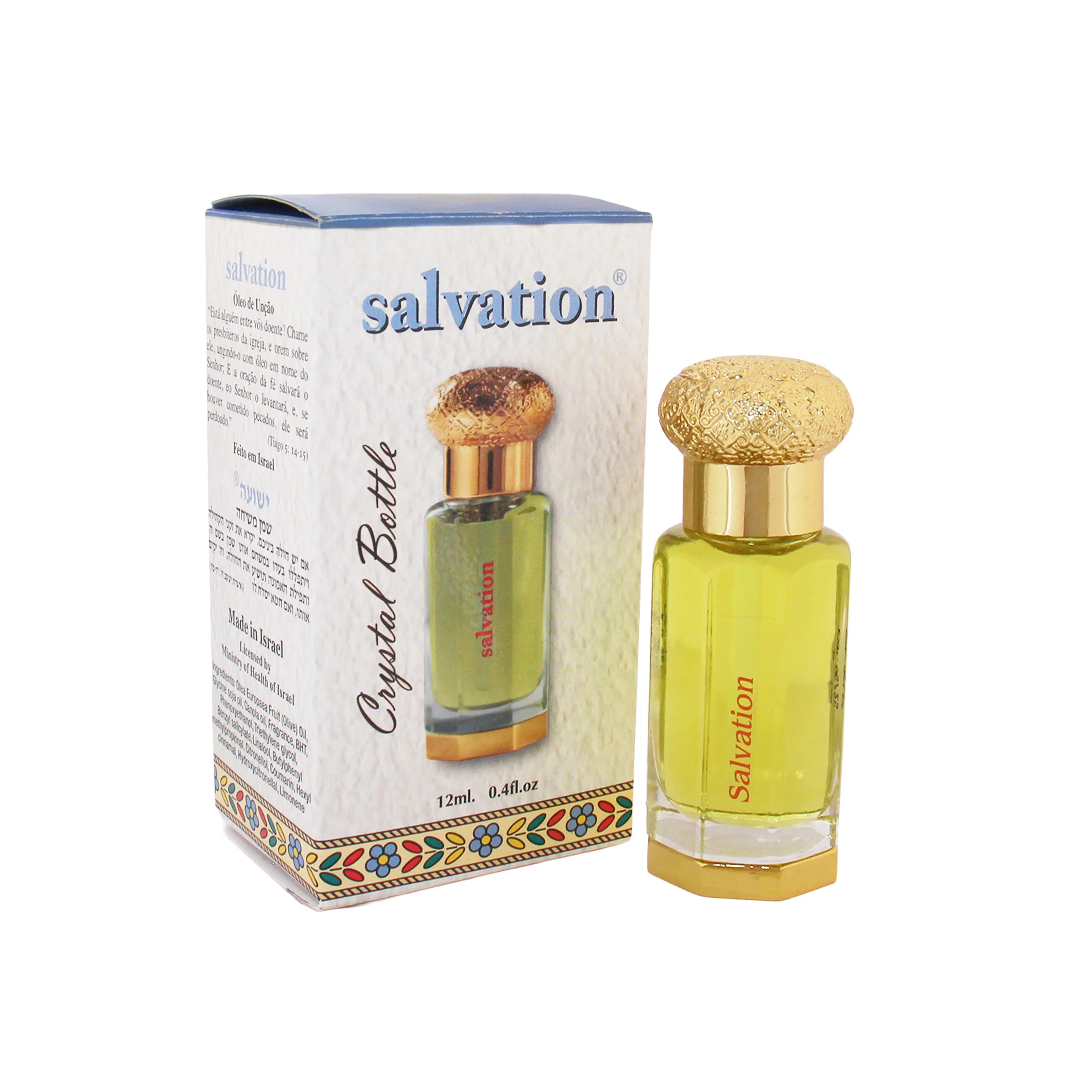 Anointing Oil - Salvation - Glass Luxury crystal bottle 12 ml, 0.4 fl.oz. - The Peace Of God®
