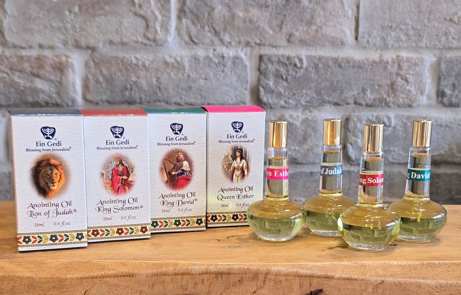 Special Deal Buy 4 at 39$ - Anointing Oils 18 ml 0.6 fl.oz. Queen Esther, Lion of Judah, King David, King Solomon. - The Peace Of God®