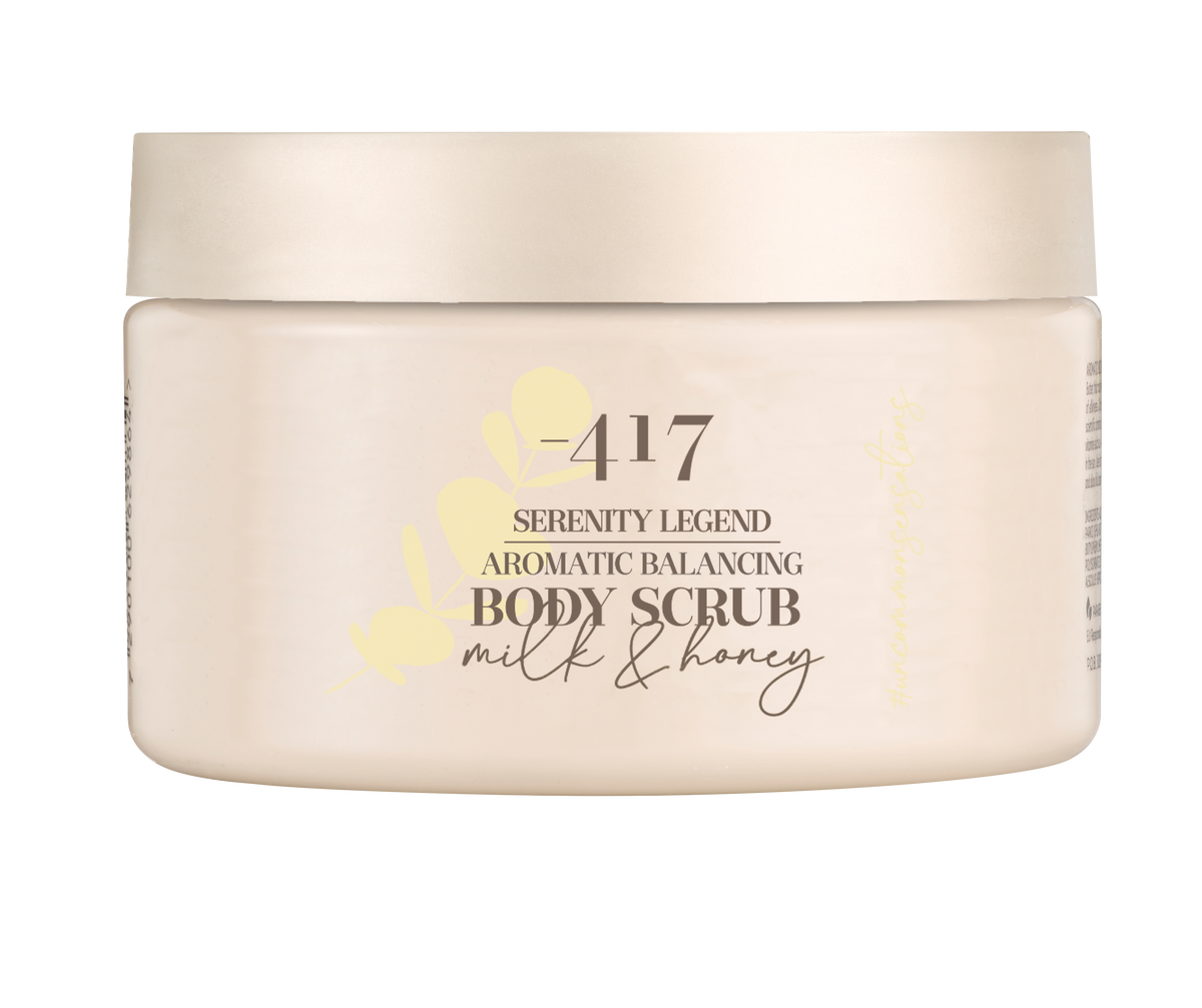 Aromatic Balancing Body Scrub – Milk & Honey body care , 400 gr . Minus 417 - The Peace Of God®
