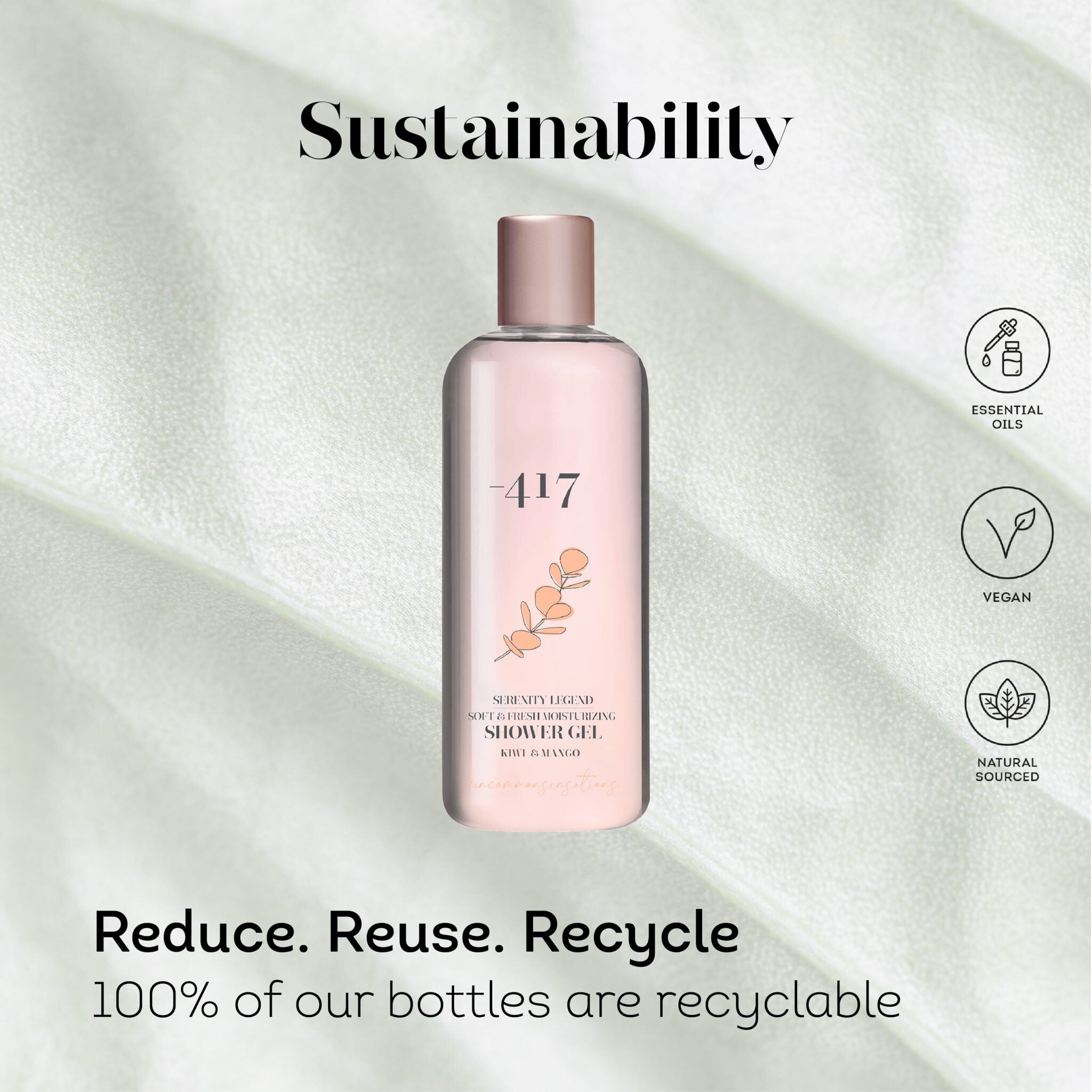 Skin Refresh: Hydrating Kiwi & Mango Shower Gel (350ml) - The Peace Of God®