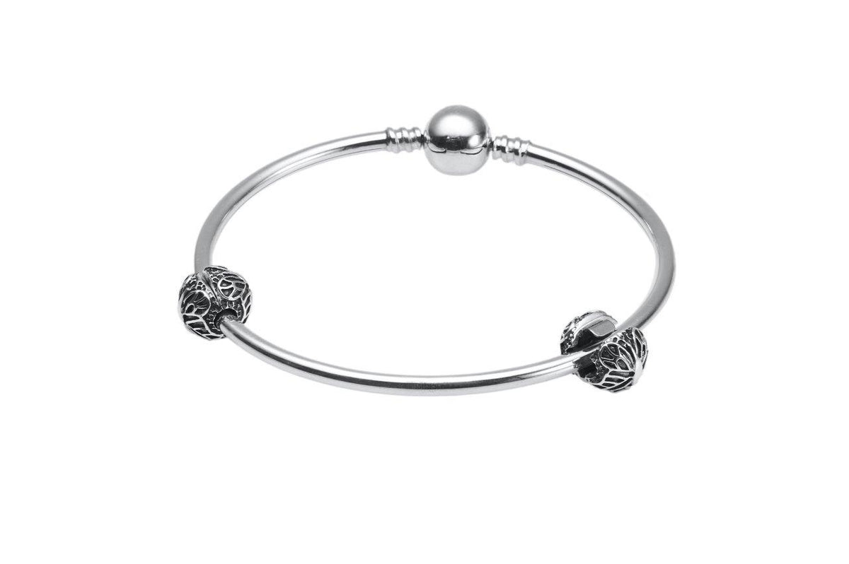 Silver Bracelet with 2 Spacers Beads - The Peace Of God®