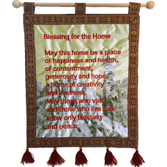 Blessing for the Home Banner-Burgundy - The Peace Of God®