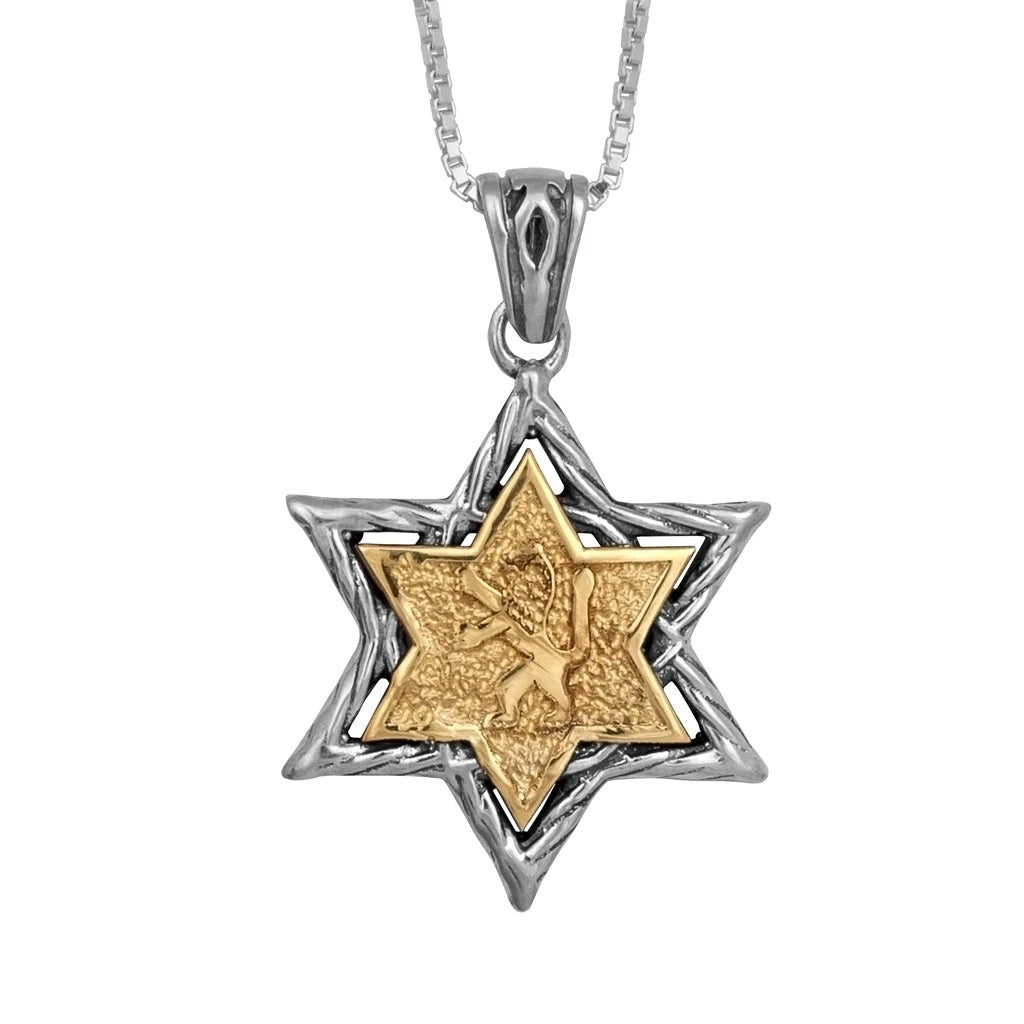"Lion of Judah" Star of David Pendant