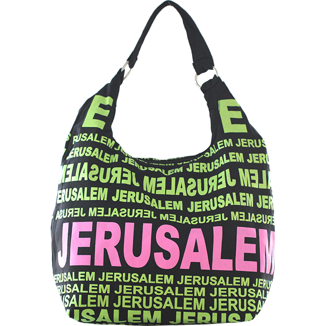 City Hobo Bag with Jerusalem Green/Pink Matte - The Peace Of God®