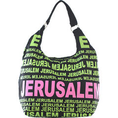 City Hobo Bag with Jerusalem Green/Pink Matte - The Peace Of God®