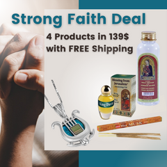 Strong Faith Deal -Nano Sim David's Harp with Roman Glass Old Bible Necklace, King David Anointing Oil, Holy Water and Musk Incense FREE SHIPPING - The Peace Of God®