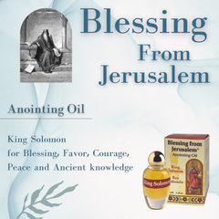 Blessing From Jerusalem Anointing Oil King Solomon Oil 12 ml, 0.4 fl.oz. - The Peace Of God®