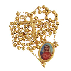 Rosary Beads Pendant Gold Plated 18K Decorated Crucifixion Holy Land - The Peace Of God®