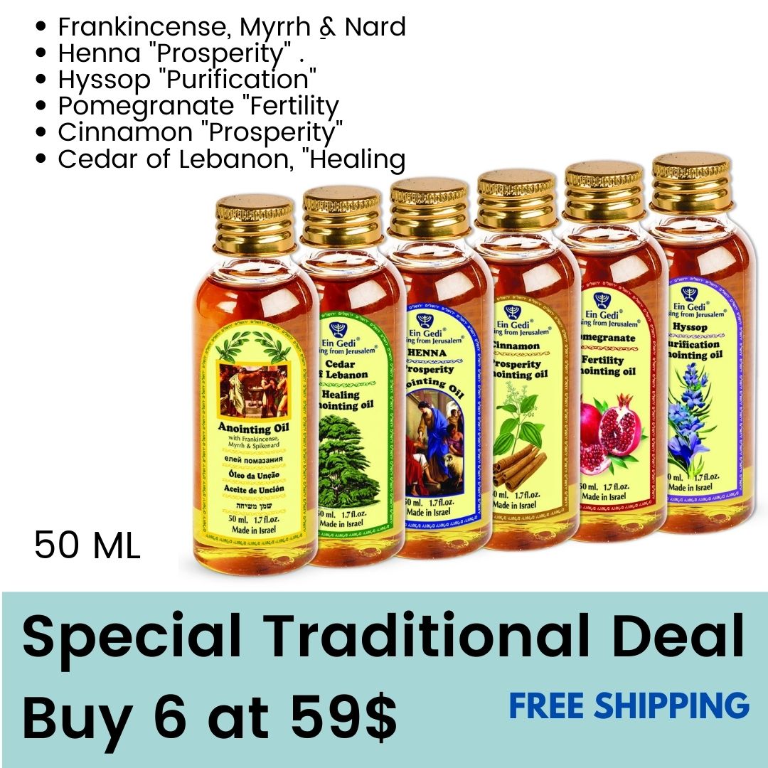 Kit on sale 6 Anointing Oils 50 ml at 59$,1.7 fl oz Free shipping - The Peace Of God®