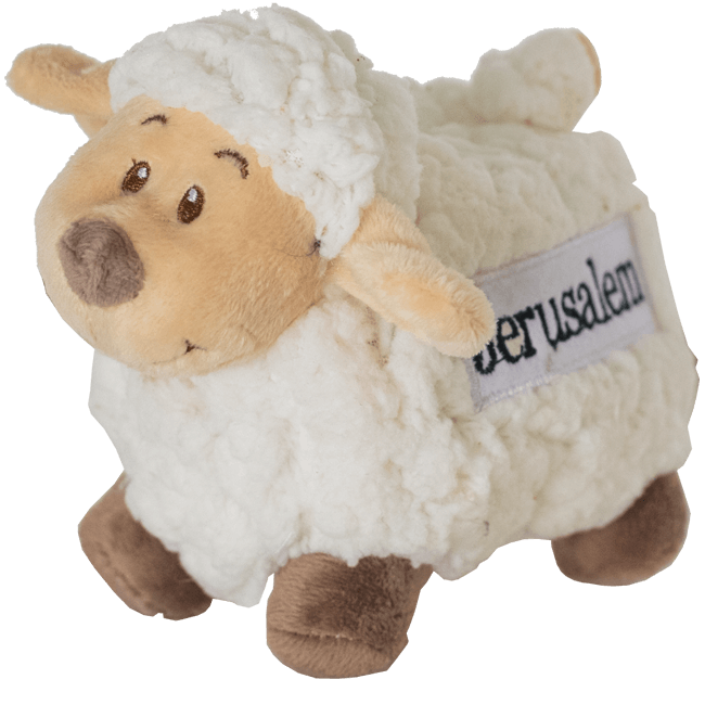 Jerusalem Fluffy Sheep Plush Toy-Large - The Peace Of God®