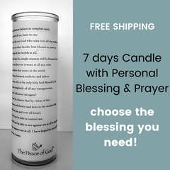 Blessing Candle - Candle with Personal Blessing & Prayer! - Free Shipping - The Peace Of God®