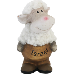 Standing Ceramic and Plush Isreal Sheep - The Peace Of God®