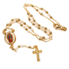 Pendant Rosary Beads Decorated Gold-plated Crucifixion Jerusalem Holy Land - The Peace Of God®