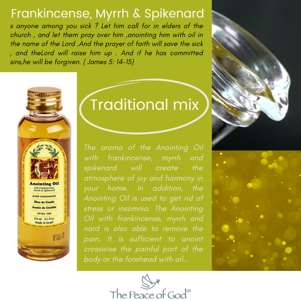 Aromatic Anointing Oil Frankincense, Nard & Myrrh by Ein Gedi, 250ml