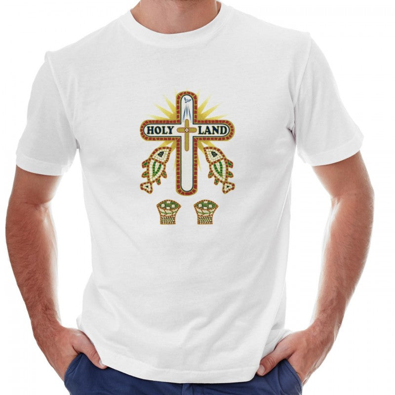 T-shirt Holy Land Cross  Bread and Fish - The Peace Of God®
