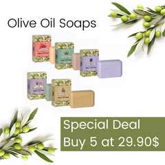 Special Deal Buy 5 at $29.9 , Olive Oil Soap Pomegranate Rosmary Lavander Fig Cinnamon - The Peace Of God®