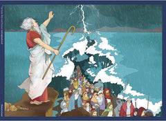 Moses Parting the Red Sea Tray Puzzle 36 pieces - The Peace Of God®