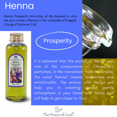 Anointing Oil - Henna Prosperity 100 ml, 3.74 fl.oz. - The Peace Of God®