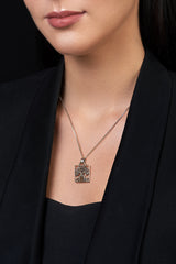 Nano Sim OB Silver Pendant Tree of Life with Square Frame - The Peace Of God®